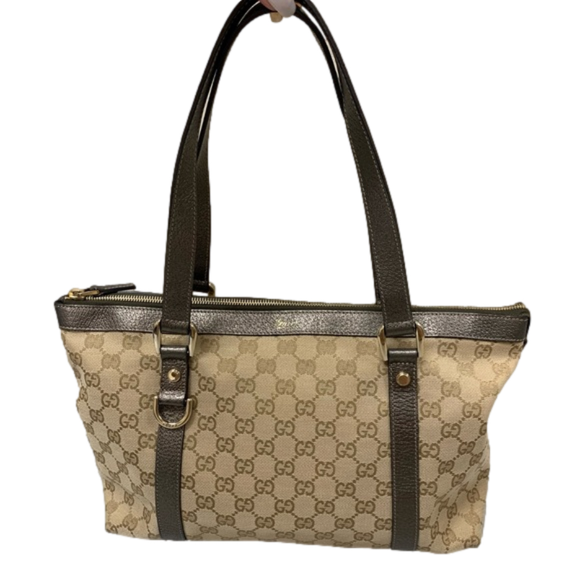 Sold🌹AUTHENTIC Gucci Canvas Abbey Tote🌹🌹 - Picture 2 of 16